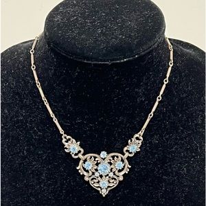 Coro vintage silver tone necklace